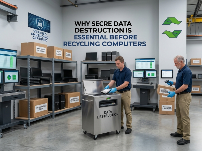 Why Secure Data Destruction Is Essential Before Recycling Computers