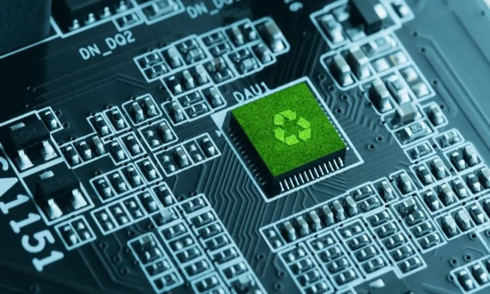 image of a intel core of a laptop recycling at the Iris Recycling Centre in sydney POS Systems Recycling